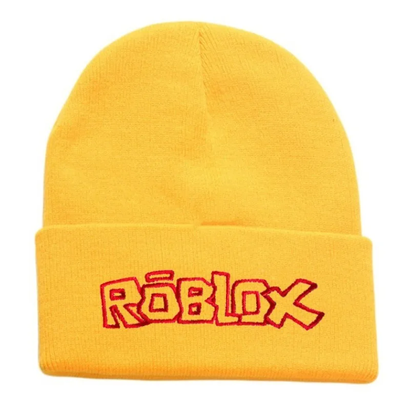 لعبة Roblox الإبداعية الطرفية الكرتون طباعة محبوك قبعة للجنسين أغطية الرأس قبعة الطالب أنيمي لطيف هدية عيد ميلاد الضروريات اليومية
