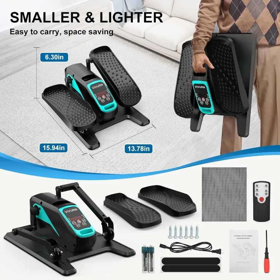 -018 تحت المكتب بيضاوي الشكل 12 سرعة 5 أوضاع تمرين ساق صغير بمحرك بينما يجلس لكبار السن كما رأينا على شاشة التلفزيون مع عدم الانزلاق