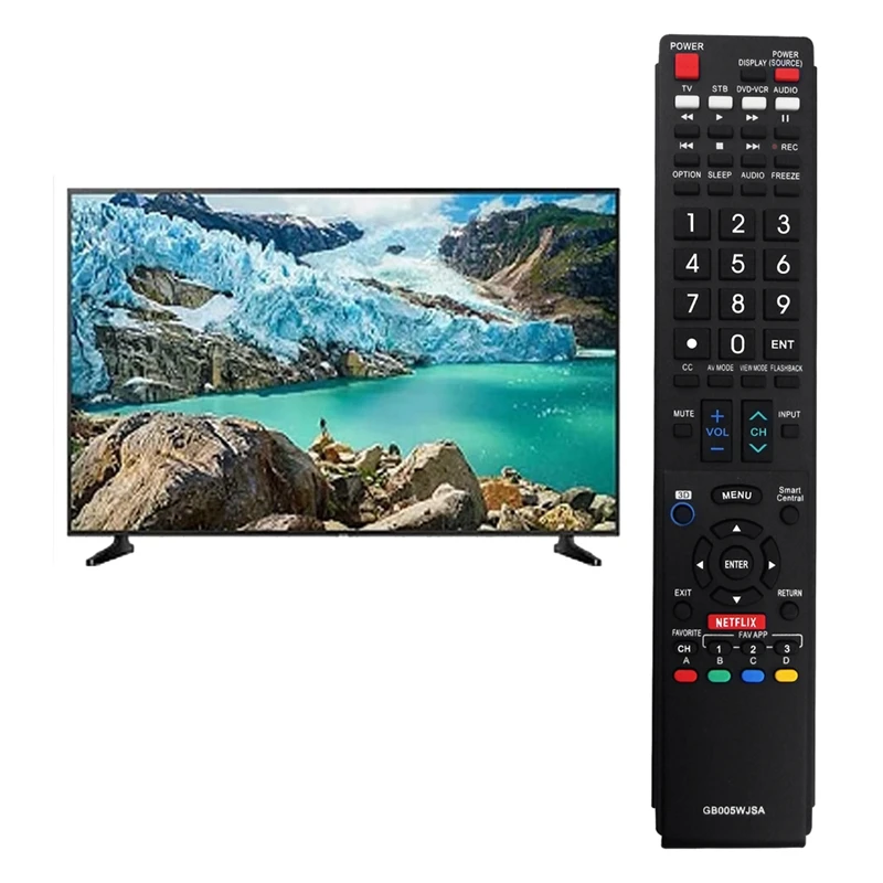 Télécommande de remplacement universelle pour Sharp réveiller OS, Smart TV, GB004WJSA, GB005WJSA, 890WJSA, GBSpringWJSA, Income 935WJSAE