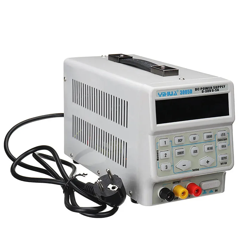 YIHUA 3005D Ce معدات المختبرات الدقة متغير قابل للتعديل 30 فولت 5A مفتاح إخراج واحد ينظم تيار مستمر امدادات الطاقة