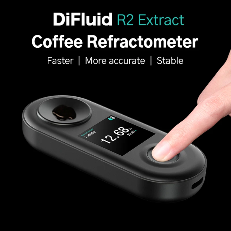 NEW DiFluid R2 Coffee TDS Measurer Portable Espresso Digital Concentration Meter  High-precision Refractometer IP67 Waterproof