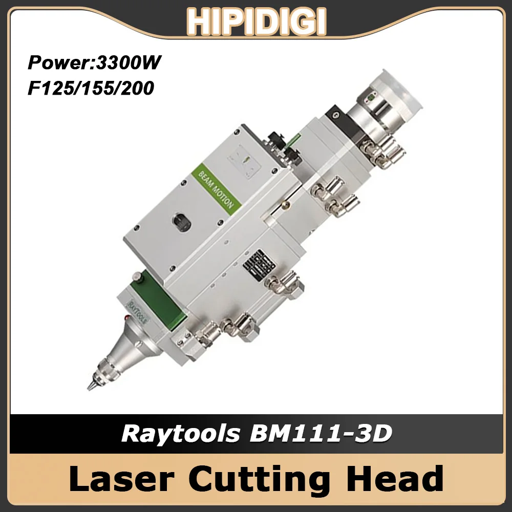 BM111-3D Raytools Laser Cutting Head F125 F155 F200 0-3300w High Performance Auto Focus 3D Tube Cutting for Fiber Laser Cutting