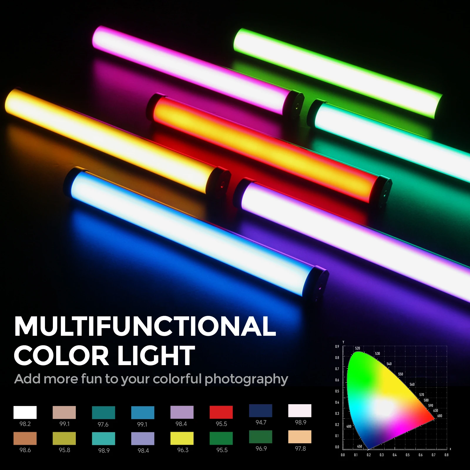 PHOTOLEX RGB Kolorowa Lampa LE – Photography Types Of Lighting recenzja i cena