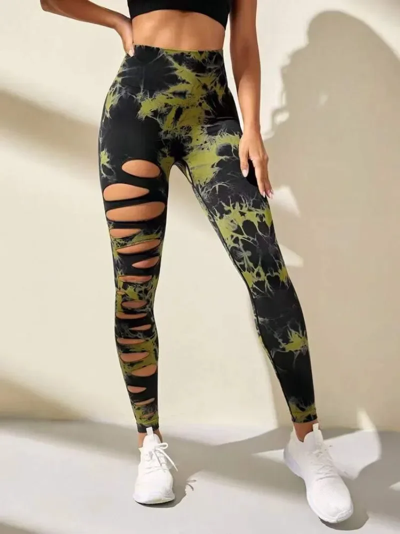 Leggings da donna a vita alta Leggings da Yoga Running Gym Fitness Workout Pants Plus Size Leggings a compressione