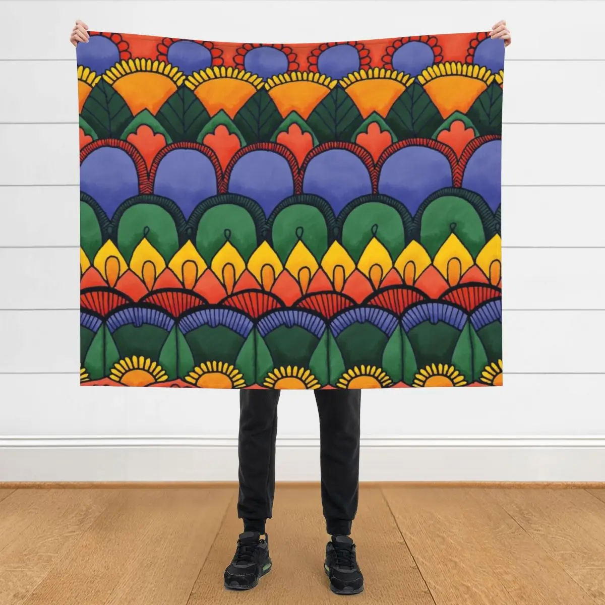 

Rainbow zentangle Throw Blanket for babies Blankets For Sofas Plaid on the sofa Camping Blankets