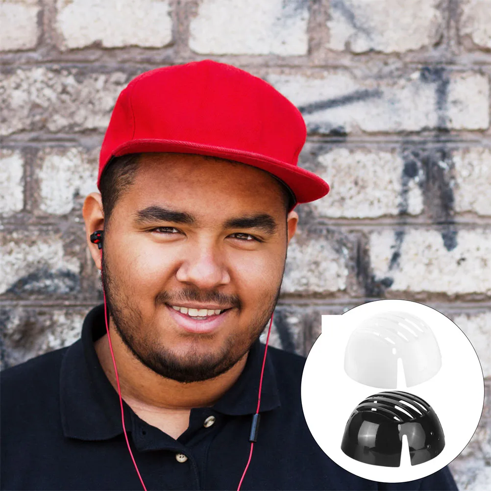 

2Pcs Bump Cap Insert Protective Liner for Baseball Hat Safety Cap Shaper Lightweight Strong Ribs Comfortable Fit All-Day Wear