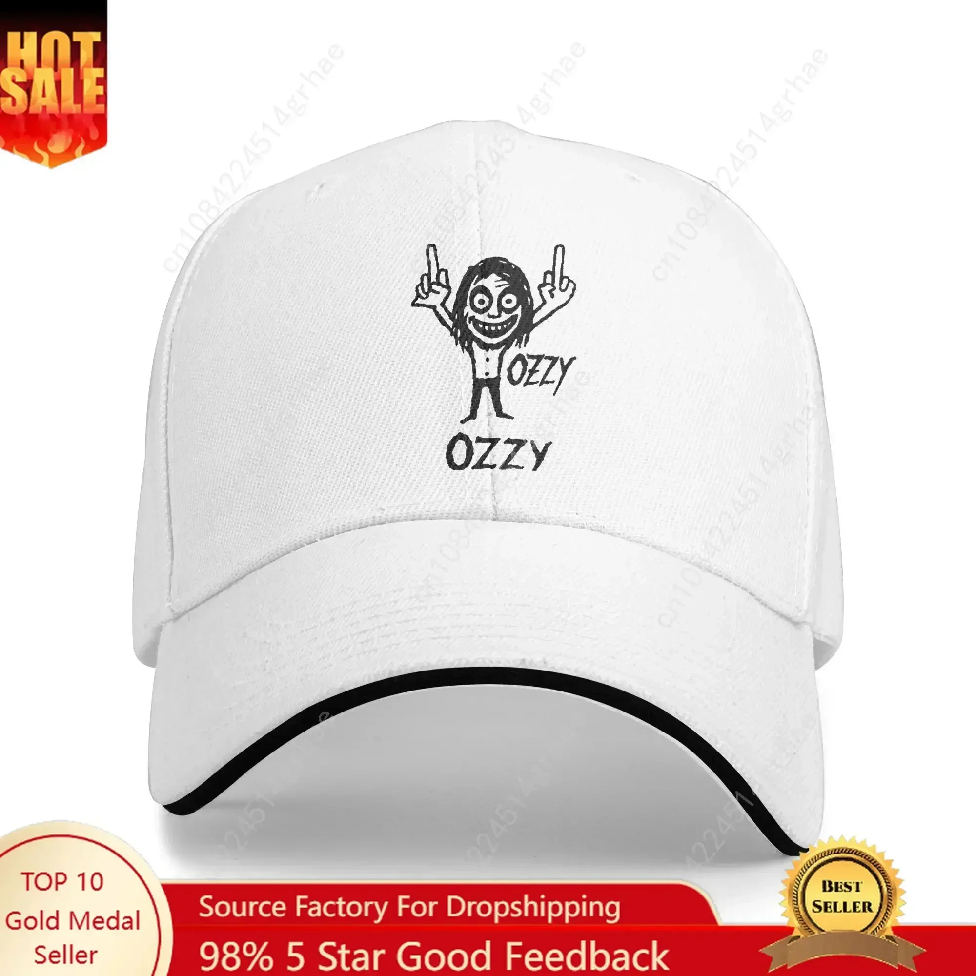 Ozzy Osbourne Baseball Cap  Vintage Unisex Men Trucker Hat Wholesale Design Kpop Rock Snapback Cap Birthday Gift