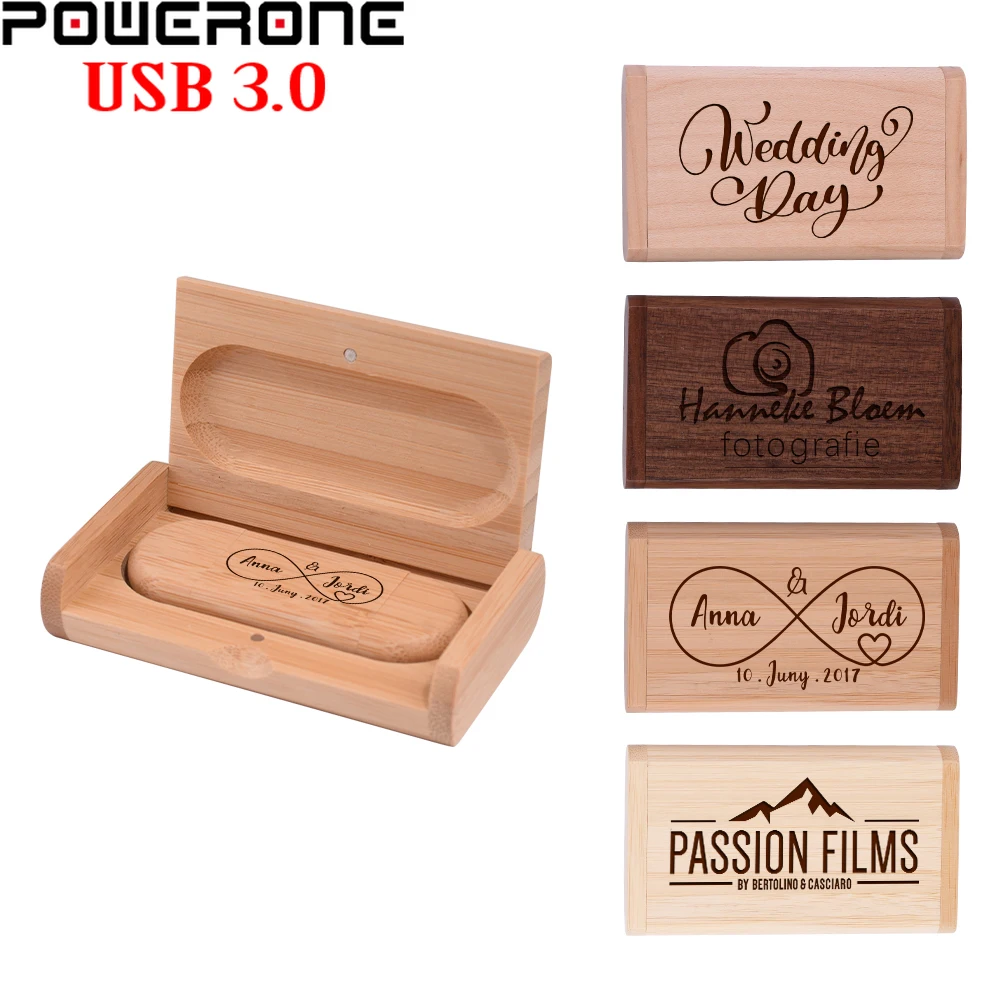 TYPE-C Wooden USB 3.0 Flash Drives 128GB Free Custom Logo Pen Drive Business Gift U Disk 64GB Memory Stick 32GB Music USB drive