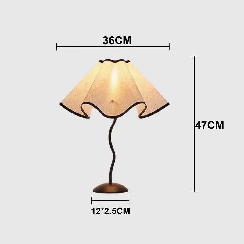 Umbrella-shaped Petal Table Lamp Personalized Irregular Dopamine Dot Color Atmosphere Lamp Night Light Bedside Decoration Lamp