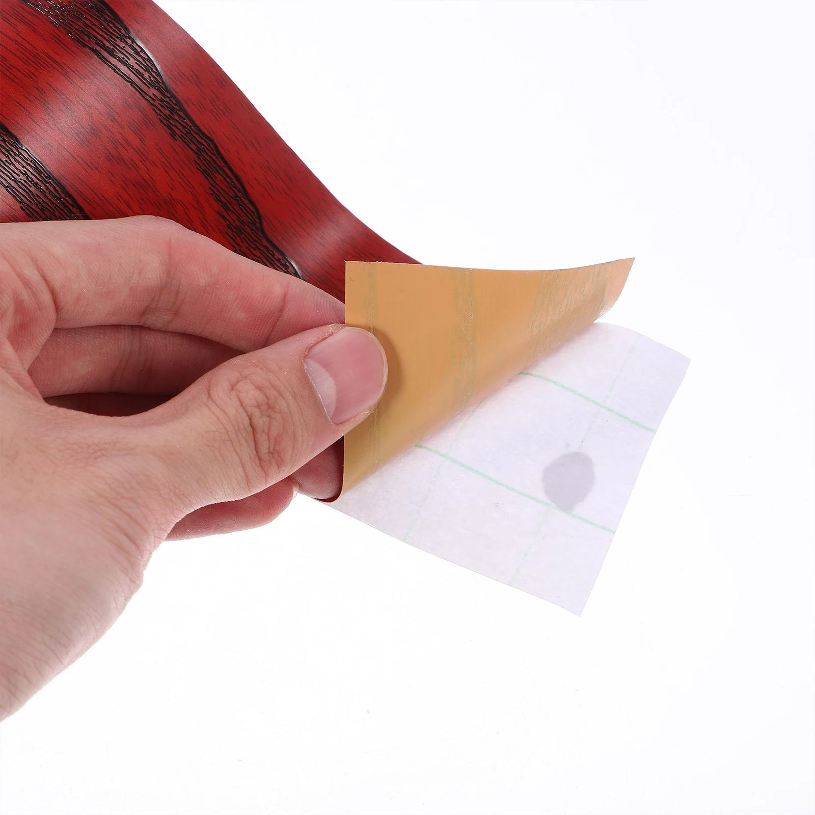 

2 Rolls Wood Grain Tape Peel and Stick Baseboard Wall Base Molding Trim Self Adhesive Durable Easy Application Marble Pattern