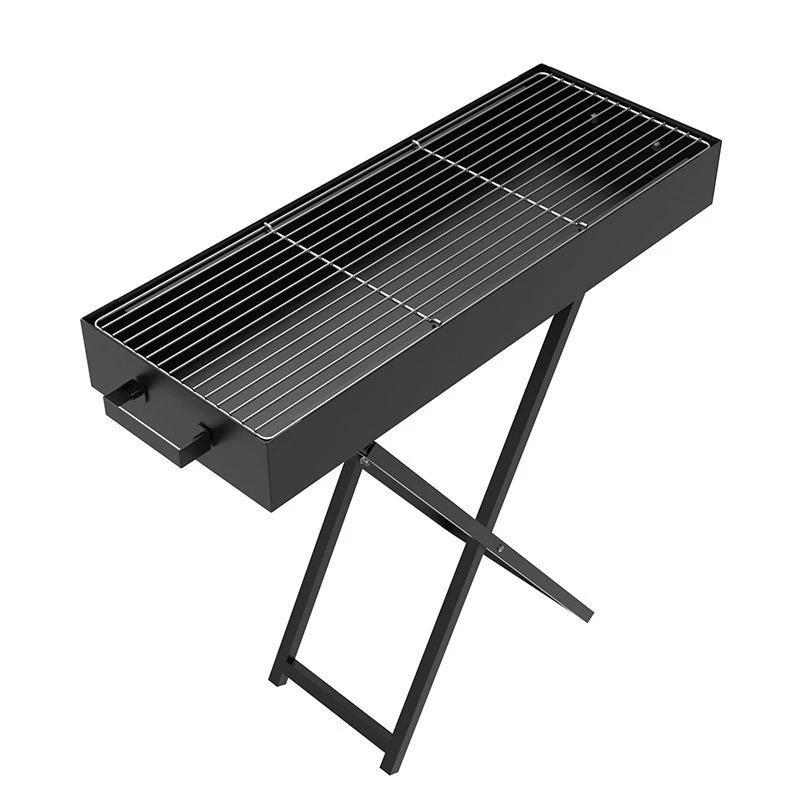 Outdoor folding barbecue grill patio household charcoal grill camping portable barbecue X type barbecue