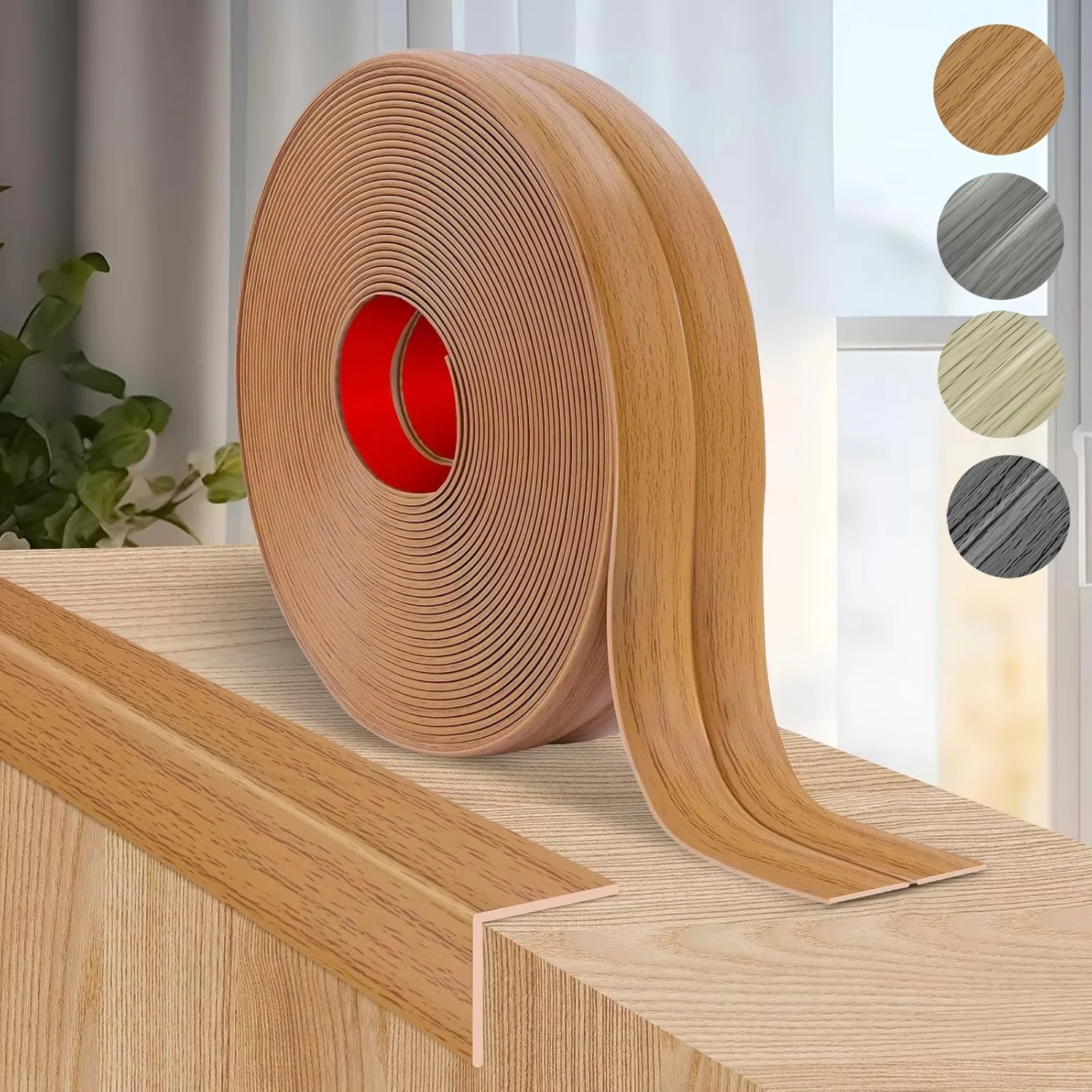 3-Meter Yin-Yang Corner Decorative Line, Self-Adhesive PVC Peel-Off Corner Decorative Strip, Tear Open and Stick