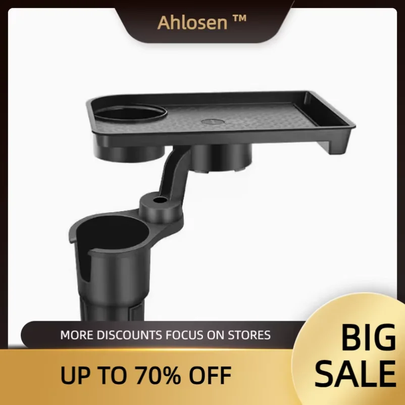 

Multifunctional Car Cup Holder Extension Tray Adjustable Auto Interior Organizer Dining Table Storage For Vehicle Drinks