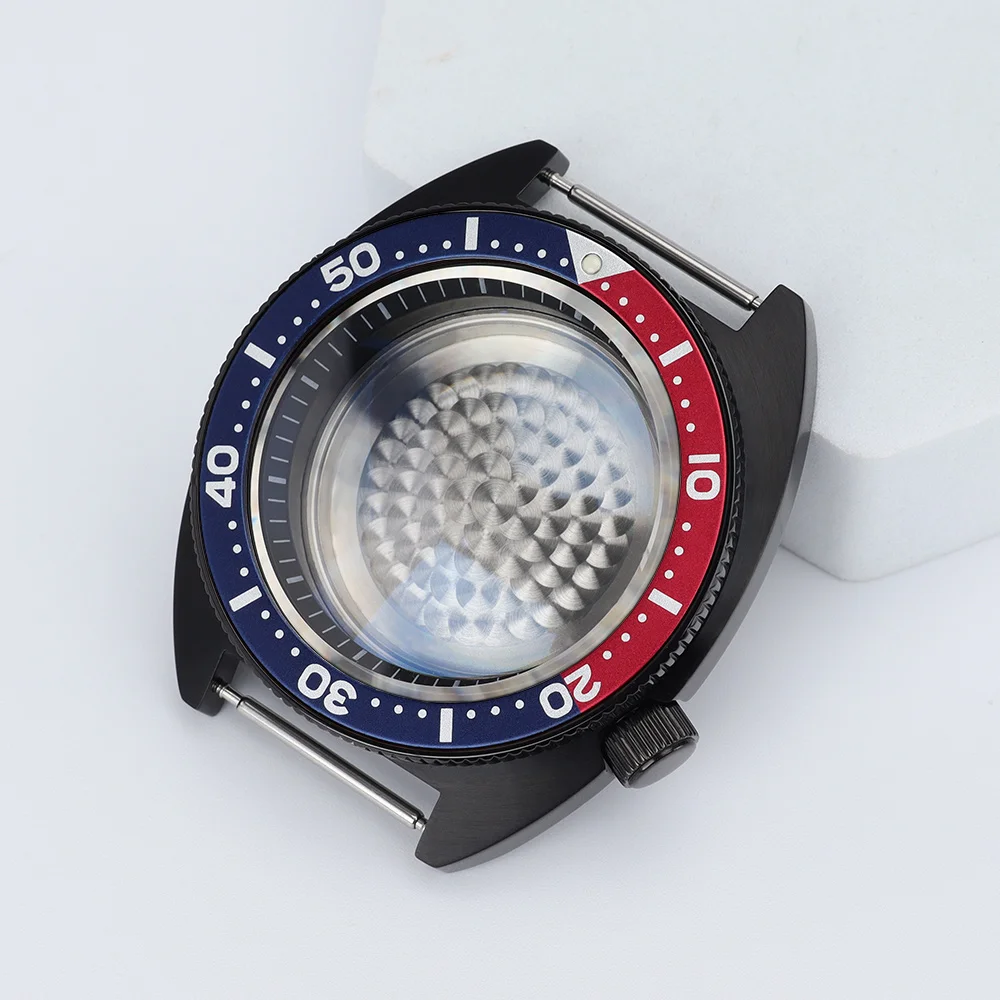 

NH35 Case Black 41mm Waterproof Watch Cases Sapphire For NH35 NH36 NH38 7S26 Stainless Steel Watch Accessories Turtle Abalone