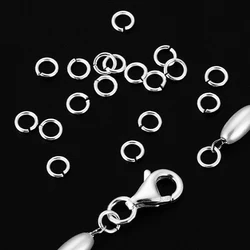 30pcs Real 925 Sterling Silver Jump Rings Split Ring Openable Loop Connectors for DIY Jewelry Making Fashion Jewerly Findings