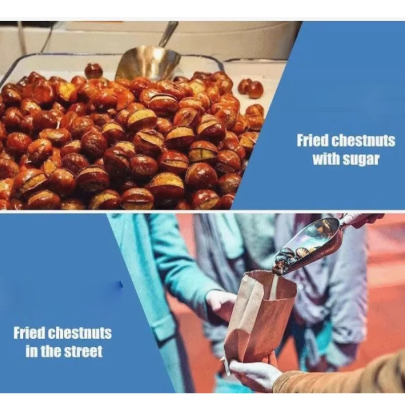 Automatic Chestnuts Nut Shell Opener Machine Adjustable Chestnut Cutter Machine 220V Chestnut Sheller Opening Cutting Machine