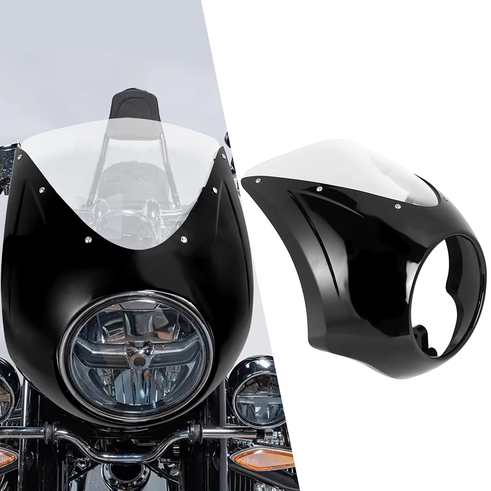 

Motorcycle Front Cowl Headlight Fairing Cover Headlamp Windshield Windscreen For BMW R18 R 18 Classic 2020-2023