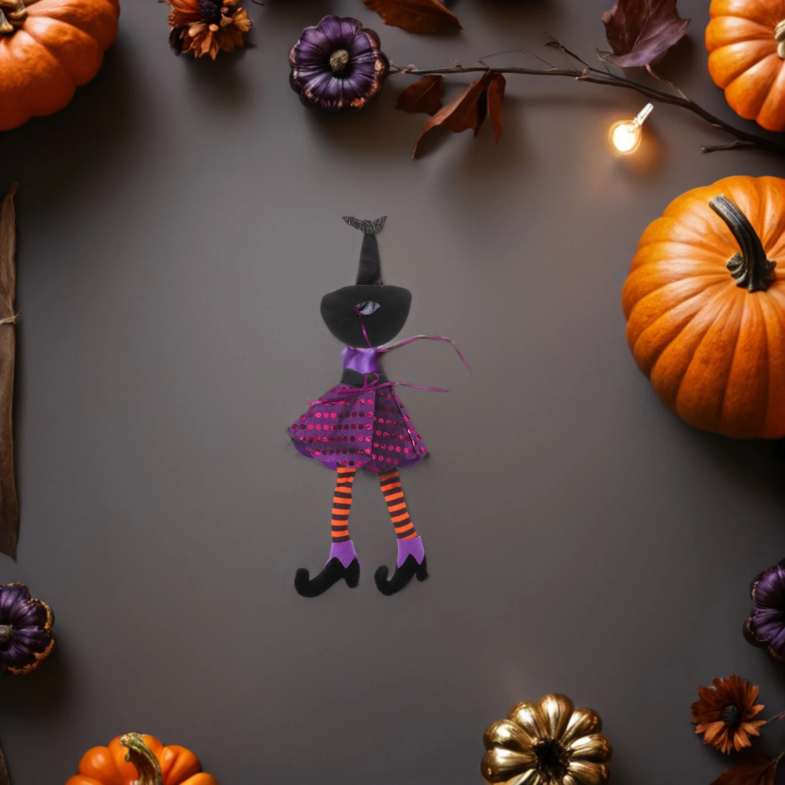 

2Pcs Halloween Witch Hat Wine Bottle Covers Red Wine Party Accessories Holiday Table Decorations Holiday Bottle Covers