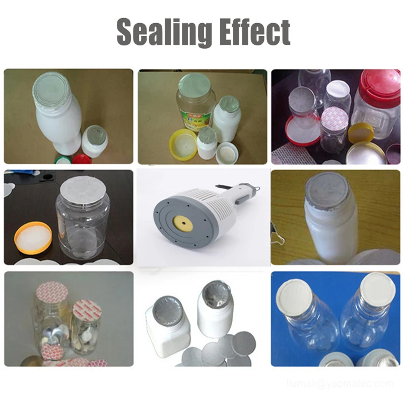 50-160mm Hand Held Electromagnetic Foil Easy Operate Induction Sealing Mouth Machine Plastic Glass Bottle Aluminium Cap Sealer