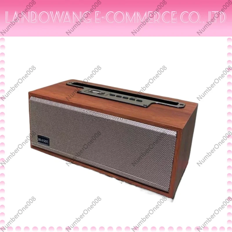 Vintage Wooden Bluetooth Speaker Support TF Card Portable Wireless Speaker for Home Computer Desktop Outdoor