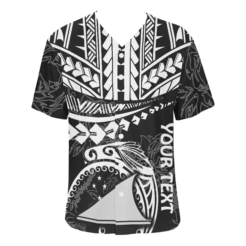 Summer Style Mens Polynesian Vintage T Shirts Fashion Sports Baseball Jersey Short Sleeves Shirt Men Breathable Baseball Shirt