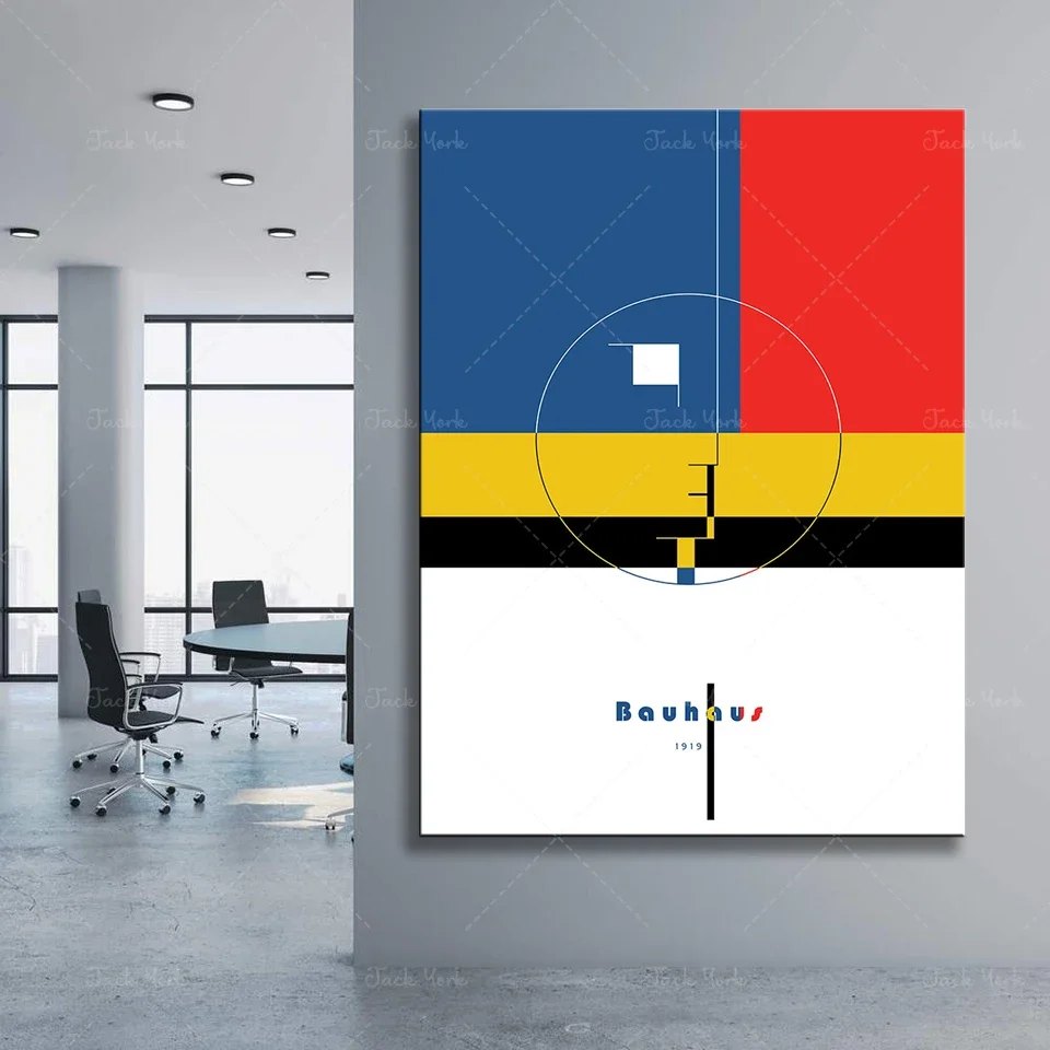 Bauhaus Digital Printing Modern Architecture Scandinavian Style Poster  Wall Decor Gift for Architect