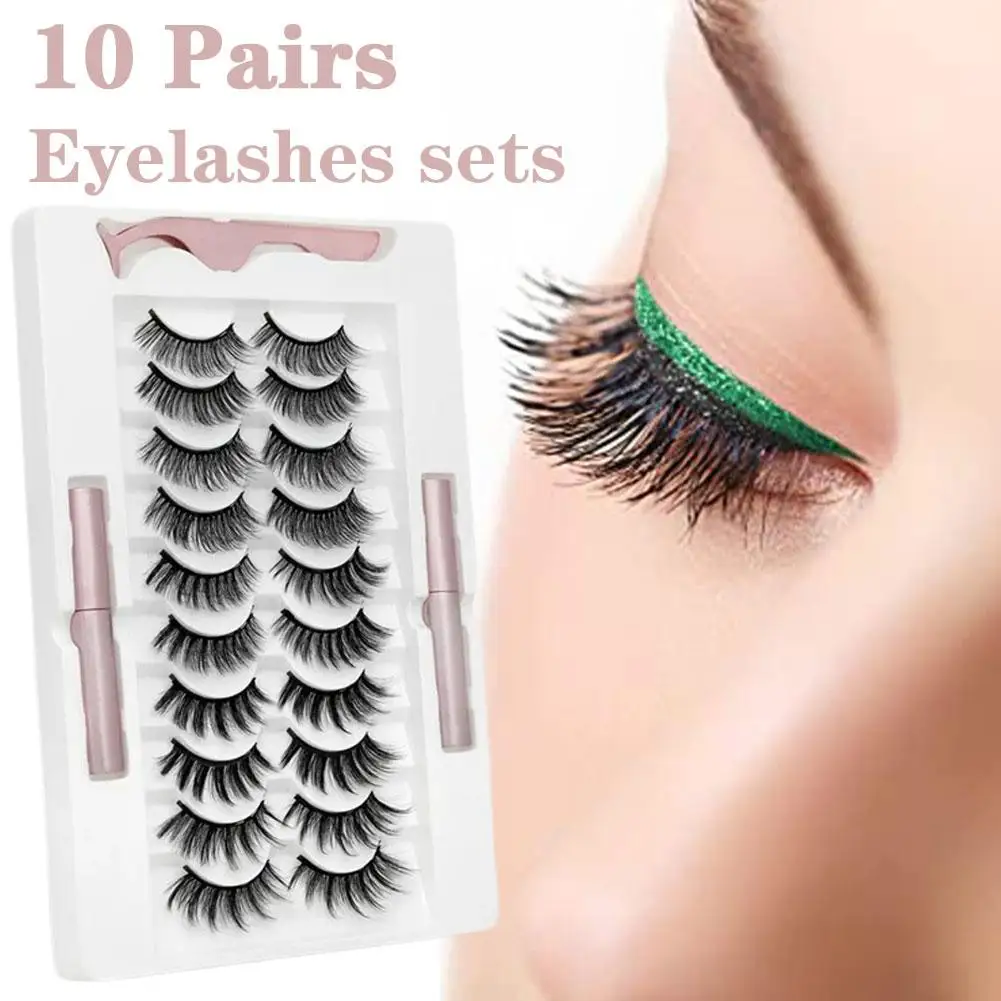 Magnetic Eyelashes 3D Magnetic Lashes Natural False Handmade Tools Extension Makeup Magnet Long Eyelashes Lashes Lasting Ey H1R1