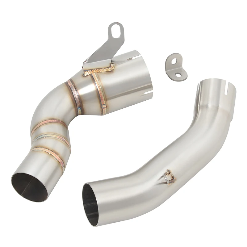 Slip On For KTM DUKE200 DUKE 200 2020 2021 2022 2023 Motorcycle Exhaust Modify Middle Link Pipe 51mm Escape Moto Stainless Steel