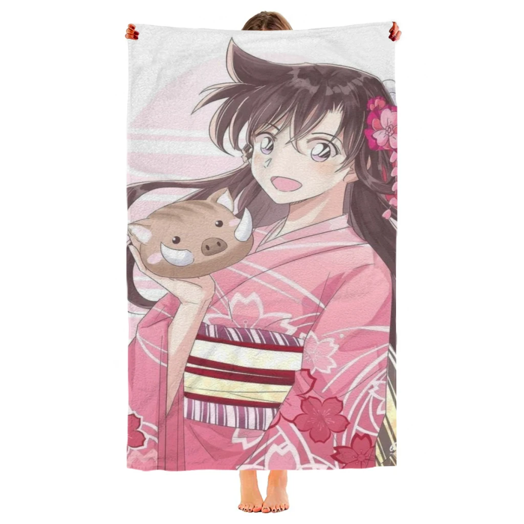 Detective Conan Beach Towel  Poncho Bathing Towels Cover-ups Quick Dry Sand Free Yoga Spa Gym Pool