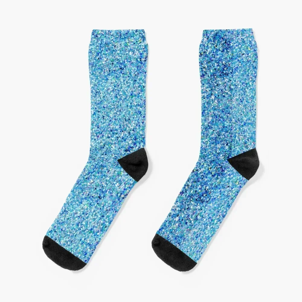 

Turquoise Blue Confetti Socks gift Stockings professional running hockey Men's Socks Luxury Women's