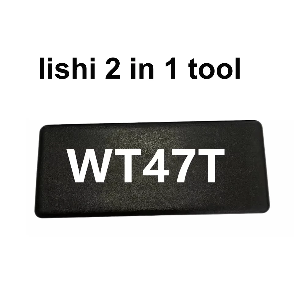 

Lishi-Outils de serrurier automatique, 2 en 1, WT47T Ferramenta