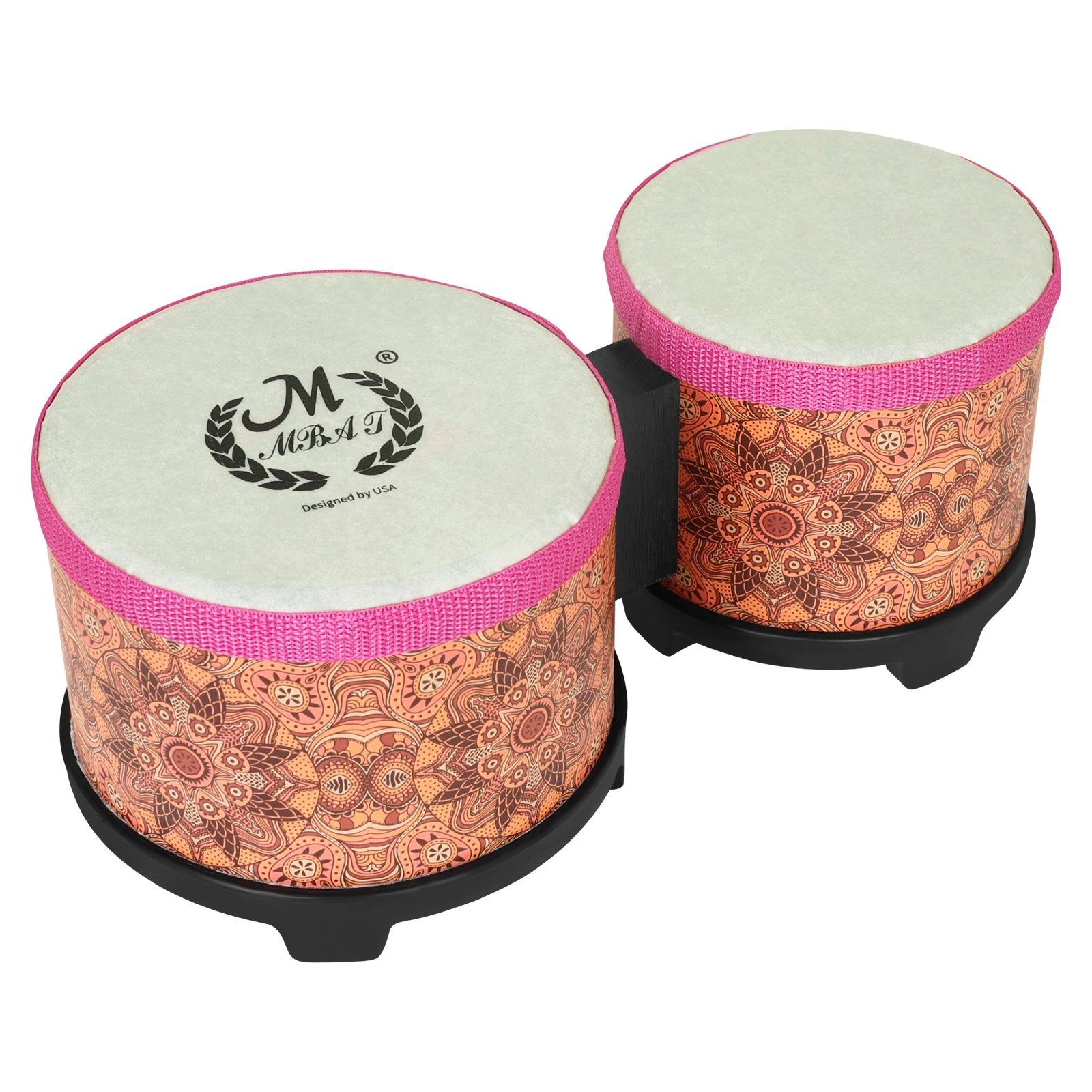 طقم طبلة MBAT-Bongo ، زين ، طبول ملتصقة ، دندف بونغو ، آلة قرع ، إسبانية ، تقليدية ، 5 إنش ، 6 إنش