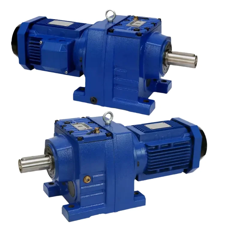 for R Series ODM Inline Coaxial Helical Worm Gear Speed Reducer High-Strength Cast Iron Housing Gear Motor Gearbox Speed Reducer