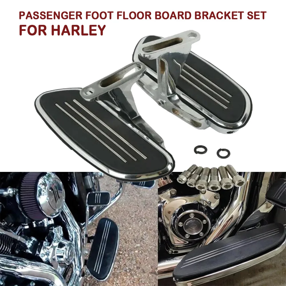 Motorcycle Passenger Foot Floor Board Bracket Set For Harley Touring Road King Electra Glide Street Glide 1993-2020