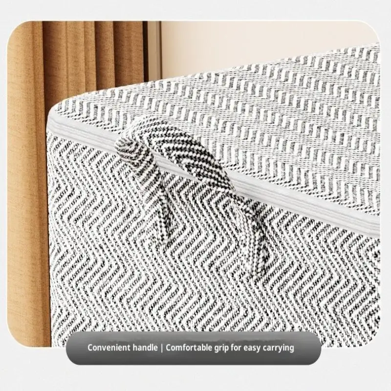 220L Big Size Clothes Storage Box With Cover Large Laundry Basket Organizer Bag For Baby Foldable
