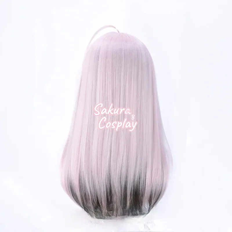 25cosvtuber sukoya kana youtuber cosplay rosa preto gradiente resistente ao calor cabelo sintético halloween carnaval festa + peruca grátis c