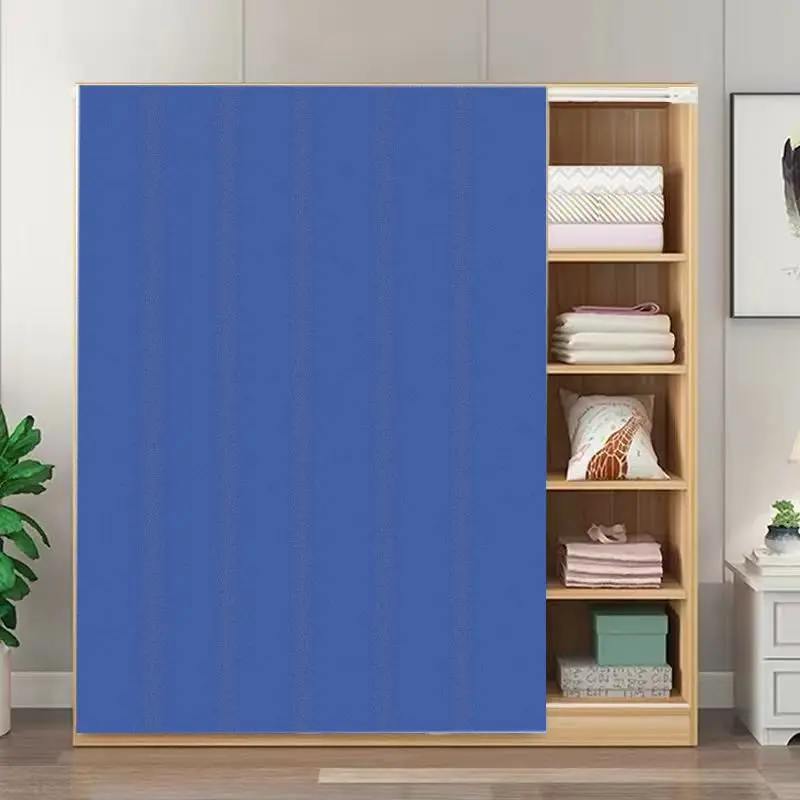 VIKAMA Solid Color Noren Door Curtain Minimalist Japanese Style Wardrobe Closet Organizer Partition Plain Room Divider