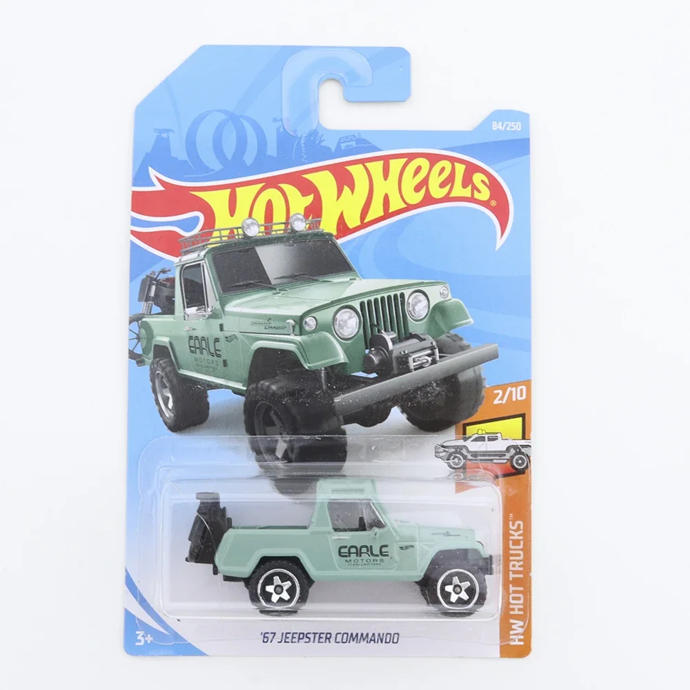 2019-84 Original Hot Wheels Mini Alloy Coupe 67 JEEPSTER COMMANDO 1/64 Metal Diecast Model Car Kids Toys Gift