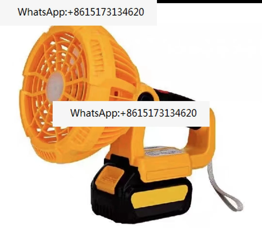 

Akku-Lüfter für 14,4-20V Li-Ionen-Akku mit LED-Laterne Multifunktions-Baustellen lüfter tragbarer Camping