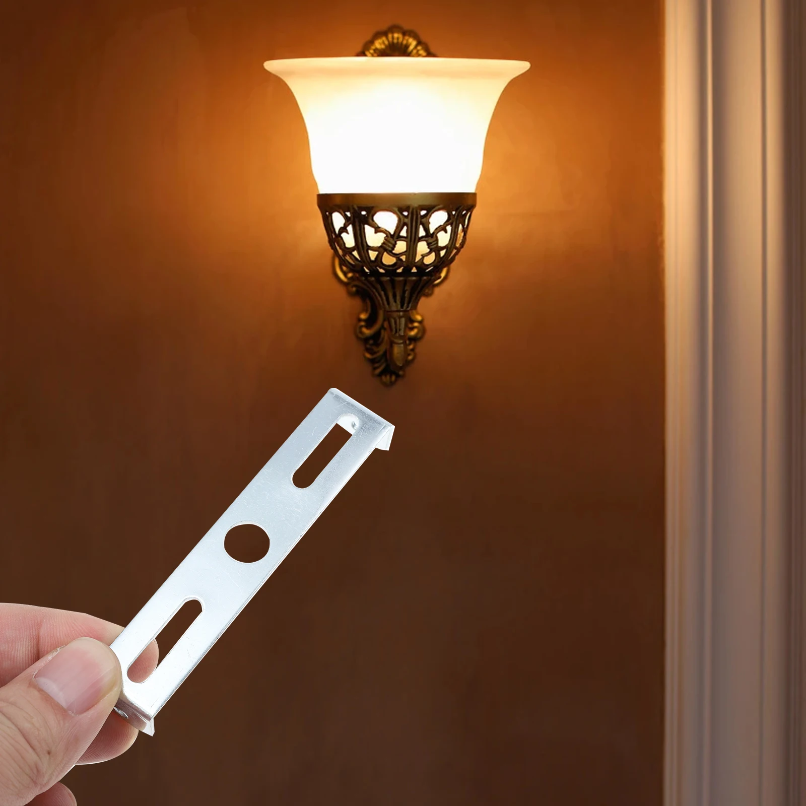 

1set 1Set Ceiling Light Iron Rack Durable Simple Installation Chandelier Bracket Multifunctional Hanging Light Fittings Sturdy