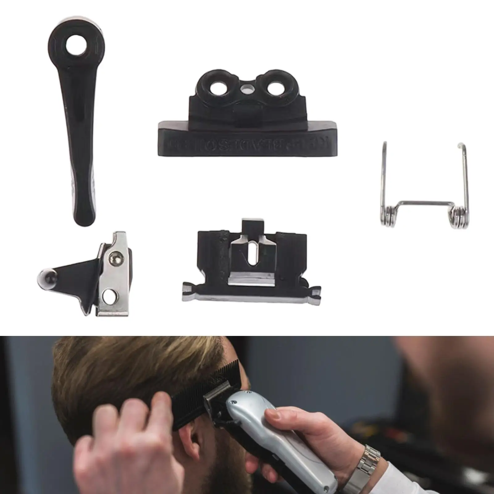 ปัตตาเลี่ยนผมไฟฟ้าสปริงแรงดึงทนทานติดตั้งง่ายชิ้นส่วนบํารุงรักษาสวิตช์ไฟมืออาชีพสําหรับชิ้นส่วนเครื่องตัดขน