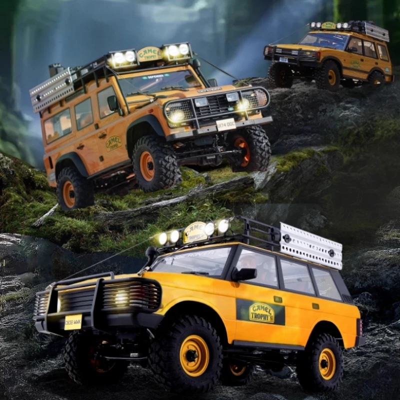 대형 카멜 컵 FCX10 시뮬레이션 RC 모델 1/10 스케일 전동 클라이밍 카 오프로드 차량 원격 제어 장난감 선물 14세 이상용