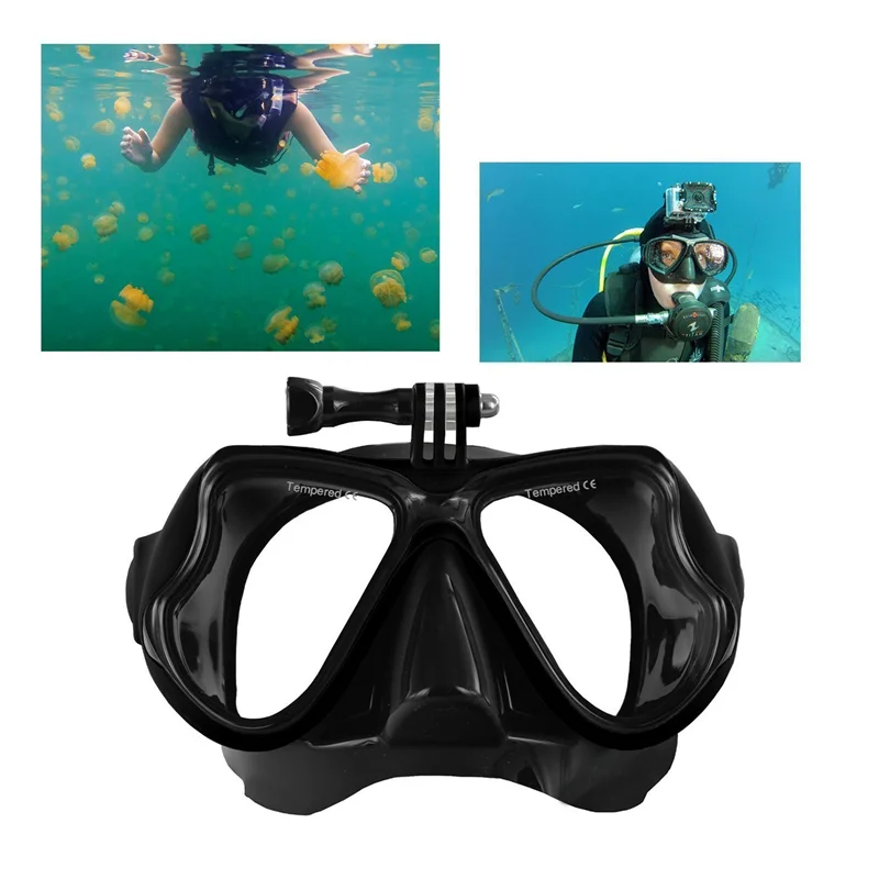 Maschera subacquea professionale per fotocamera subacquea Occhialini da nuoto per snorkeling per fotocamera sportiva Gopro Hero 1/2/3/3+/4