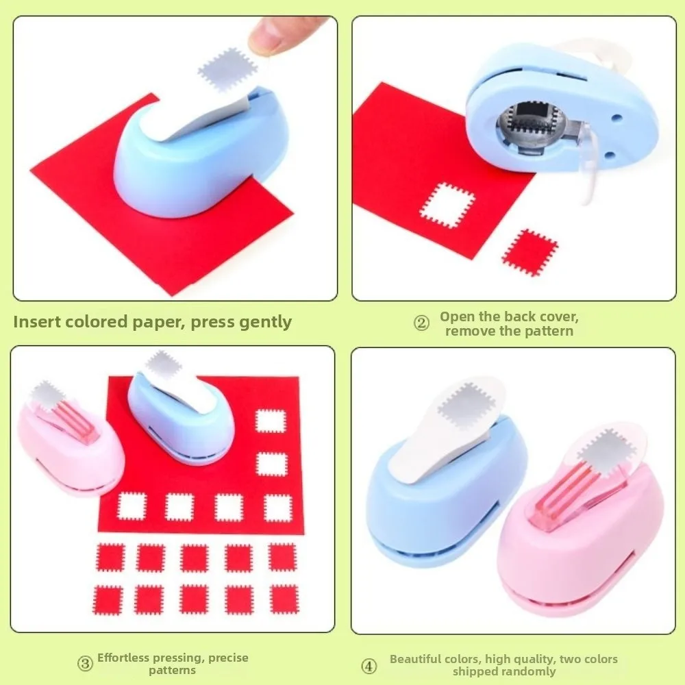 Stationery Labor Saving Stamp Border Punch DIY 2x1.8cm Embossing Machine Cutting Craft Paper Cutting Round Hole Punch Craft