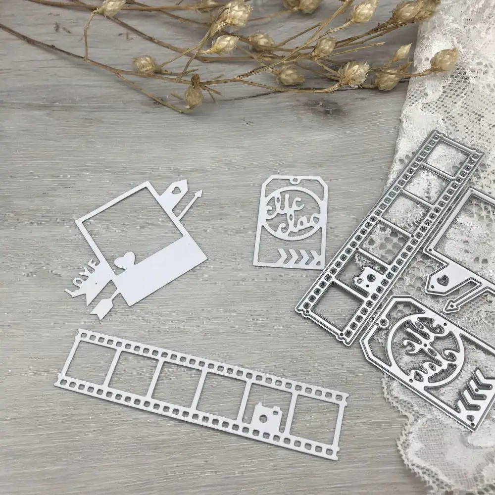 1 قطعة قوالب القطع المعدنية قطع يموت قالب بطاقة الصورة الديكور قصاصات ورقية الحرفية شفرة لكمة الإستنسل يموت #1