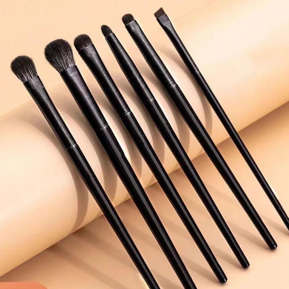 6pcs/lot Professional Makeup Brushes Eye Shadow Concealer Foundation Blusher Contour Shadow Soft Hair Smudge Makeup Beauty Tool