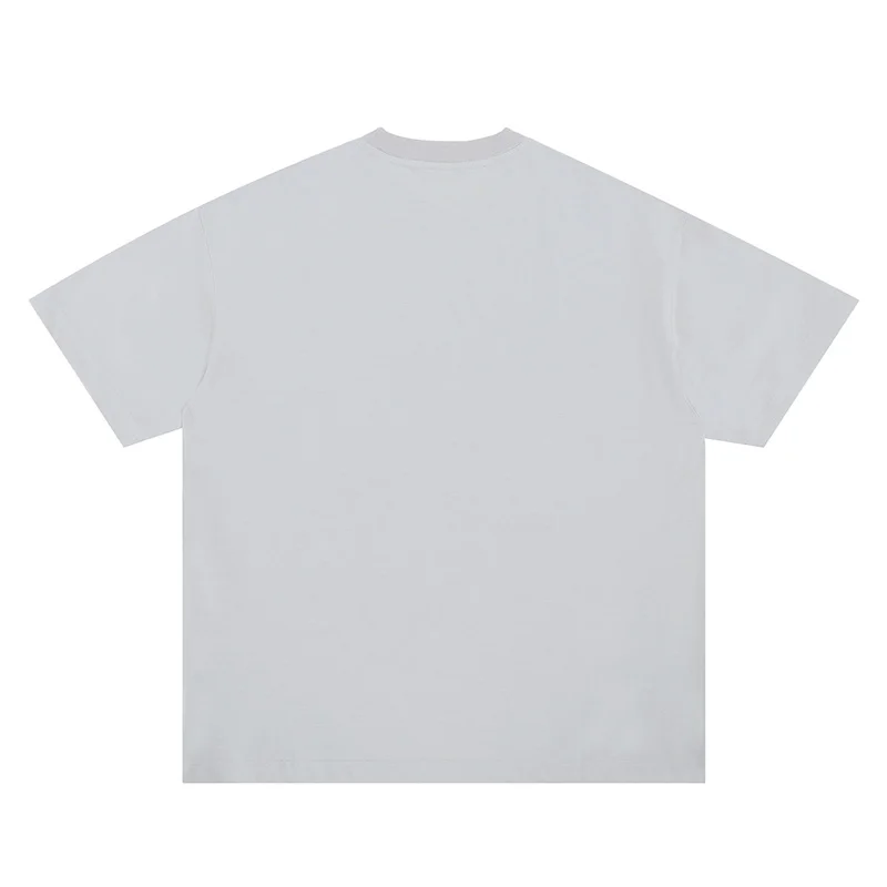 الصيف شارع العليا التكتيكية سترة طباعة أسود رمادي تي شيرت الرجال النساء عالية الجودة القطن المحملة القمم 2025 المتضخم تي شيرت #4