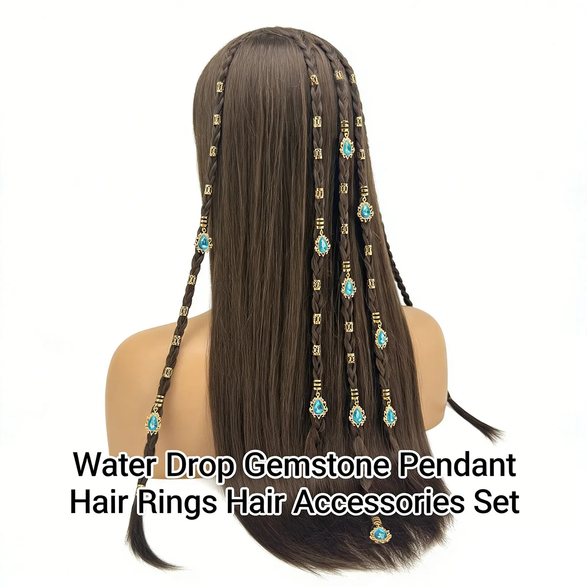 

29 шт., богемный металлический минималистичный сапфировый набор колец для волос с дредами для танцев и вечеринок по случаю дня рождения