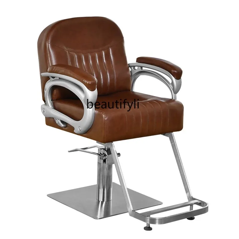 

Lifting Swivel Chair Barber Shop Chair Hairdressing Chair for Hair Salon Hair Cutting Chair Lift Comfortable Hot Dyeing Seat