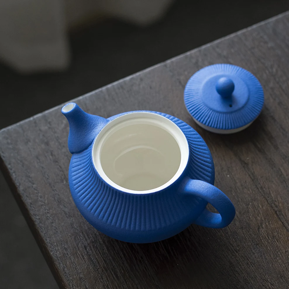 Ceramic Teapot With Filter Hole Handmade 200ML Japanese Style Stoneware Teapot For Brewing Tea Infuser Household Kung Fu Tea Set